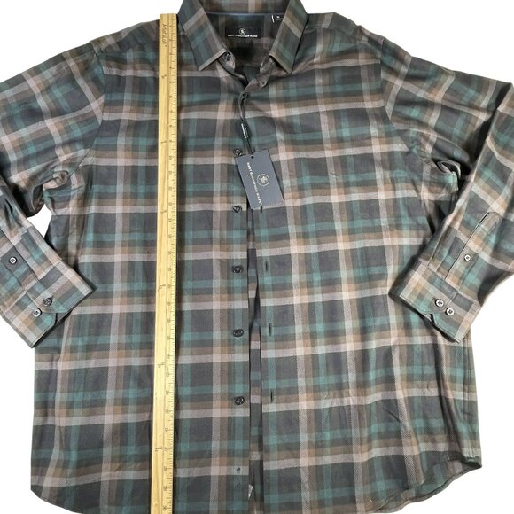 NEW Hart Schaffner Marx Plaid Button Up Shirt Men's Sz XL Long Sleeve Cotton NWT - Picture 5 of 10